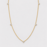 Colier cu diamante naturale - Dainty Diamond Station