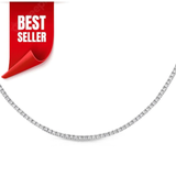 Colier tennis din aur cu diamante de 3.4 ct