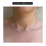 Colier tennis din aur cu diamante de 3.4 ct