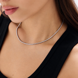 Colier tennis din aur cu diamante de 3.4 ct