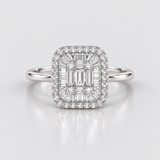 Inel cu diamante naturale - Diamond Royal Baguette