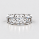 Inel cu diamante naturale - IMPERIAL BAGUETTE