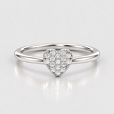 Inel cu diamante naturale - Heart Glow