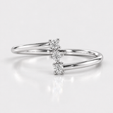 Inel cu diamante naturale - TRIO DIAMOND
