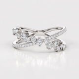 Inel cu diamante naturale - Fancy Criss Cross