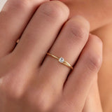 Inel cu diamant natural - ETERNAL SOLITAIRE