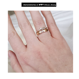 Inel din aur cu diamant solitaire in montura de tip tensiune