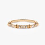 Inel din aur cu diamante de 0.12 ct