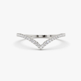 Inel din aur cu diamante model CHEVRON de 0.14 ct