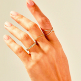 Inel din aur cu diamante de 0.60 ct model CRISS CROSS