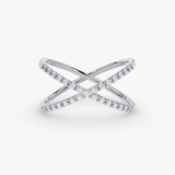 Inel din aur cu diamante de 0.60 ct model CRISS CROSS