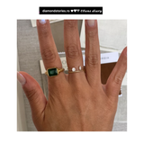 Inel din aur cu diamante bagheta si rotunde de 0.15 ct