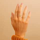 Inel din aur cu diamante de 0.14 ct LOVE