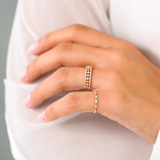 Inel din aur cu diamante model ROYAL