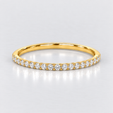 Inel din aur cu diamante naturale Half Eternity 0.18 ct.