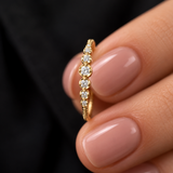 Inel din aur cu diamante naturale Twisted Diamonds