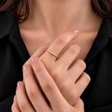 Inel din aur cu diamante naturale Twisted Diamonds