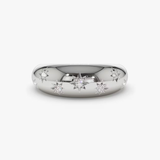 Inel din aur cu diamante de 0.11 ct model DOME RING