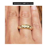 Inel din aur cu diamante de 0.11 ct model DOME RING