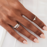 Inel din aur cu zece diamante