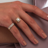 Inel din aur cu zece diamante