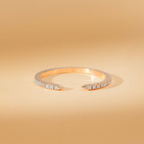 Inel din aur deschis cu diamante