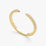 Inel din aur deschis cu diamante