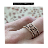 Inel din aur cu diamante Eternity de 0.35 ct