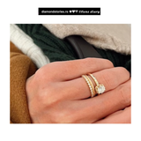 Inel din aur cu diamante Eternity de 0.35 ct