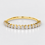 Inel din aur cu diamante Half-Eternity Round