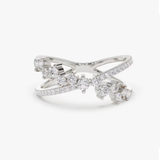 Inel din aur cu diamante de 0.53 ct model Fancy Criss Cross