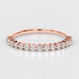 Inel din aur cu diamante Half-Eternity Round