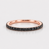 Inel cu diamante negre - BLACK ETERNITY