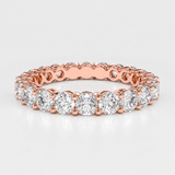 Inel din aur cu diamante Eternity de 2.40 ct.