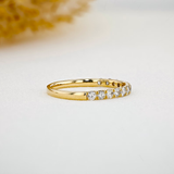 Inel din aur cu diamante semi Eternity de 0.40 ct.