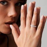 Inel din aur cu diamante marquise Eternity de 1.90 ct.