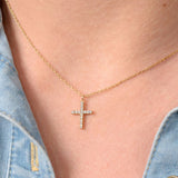 Colier cu diamante naturale - My First Diamond Cross