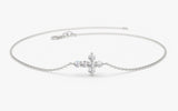 Bratara din aur cu simbol cruce si diamante de 0.21 ct