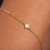 Bratara cu diamant natural - My Dainty Flower
