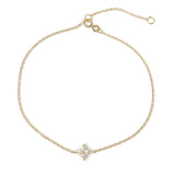 Bratara cu diamant natural - My Dainty Flower