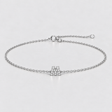 Bratara cu litera si diamante naturale - MY FIRST GIFT