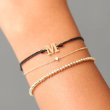 Bratara din aur cu diamant rotund solitaire de 0.05 ct