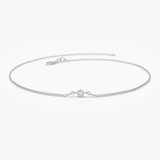 Bratara din aur cu diamant rotund solitaire de 0.05 ct