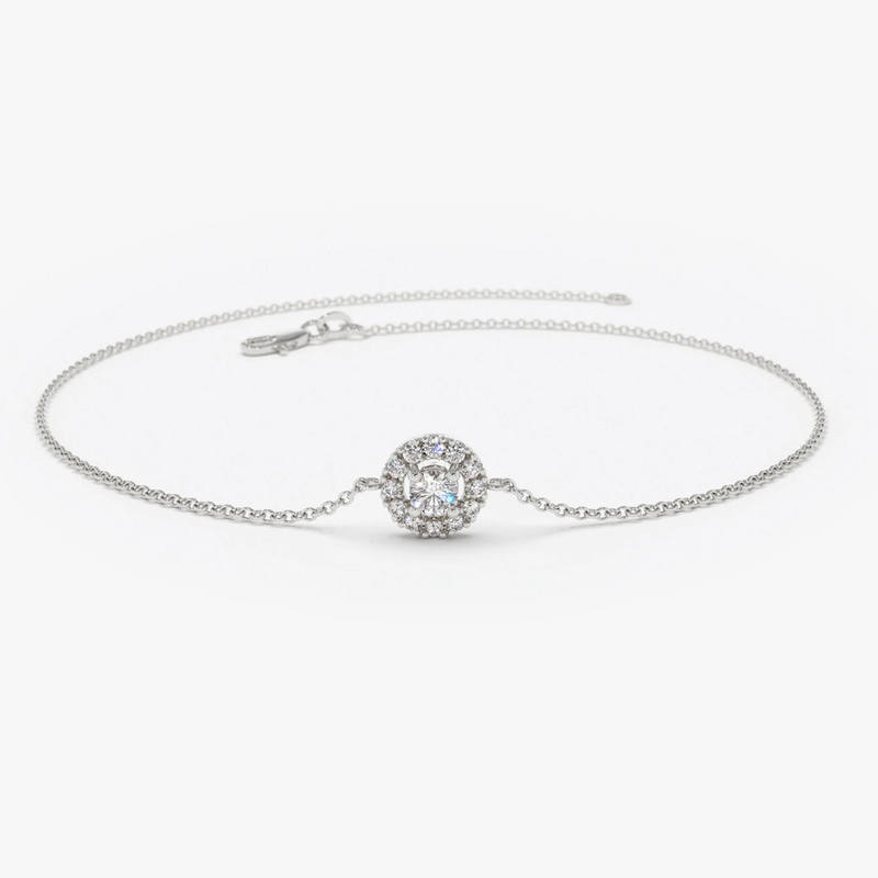 Bratara din aur cu diamante model HALO