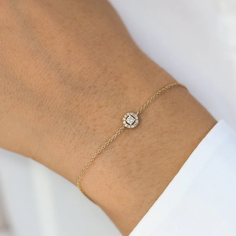 Bratara din aur cu diamante model HALO