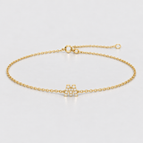 Bratara cu litera si diamante naturale - MY FIRST GIFT
