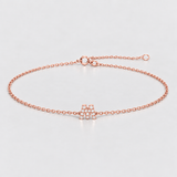 Bratara cu litera si diamante naturale - MY FIRST GIFT