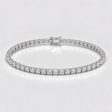 Bratara tennis din aur cu diamante naturale de 5.00 ct