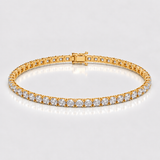 Bratara tennis din aur cu diamante naturale de 5.00 ct