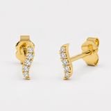 Cercei cu diamante naturale Diamond Curve